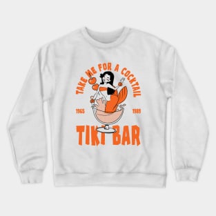 tiki bar orange Crewneck Sweatshirt